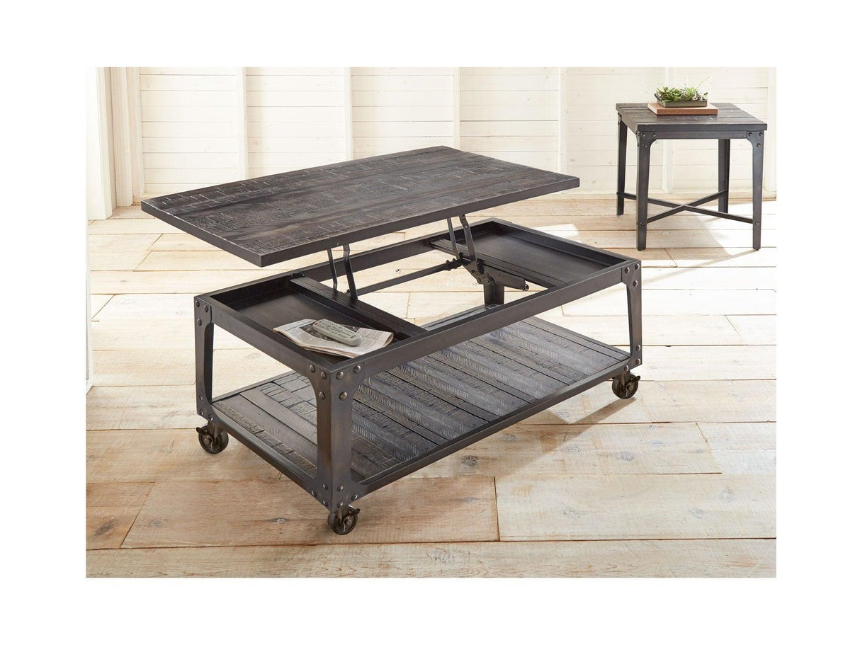 Sherlock Lift Top Cocktail Table with Casters by Steve Silver at Eve Furniture