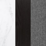 Sherry Gray 7-Piece Rectangular Marble Top Dining Table Set by Coaster at Eve Furniture