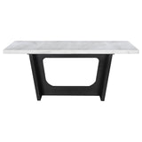 Sherry Gray 7-Piece Rectangular Marble Top Dining Table Set by Coaster at Eve Furniture