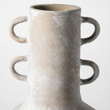 Sherry Rustic Brown Tall Neck Ceramic Vase by Mercana at Eve Furniture