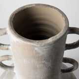 Sherry Rustic Brown Tall Neck Ceramic Vase by Mercana at Eve Furniture