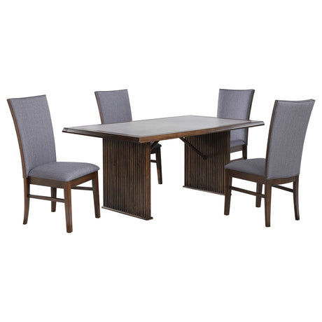Sherwood Brown 5-Piece Rectangular Dining Room Set by Coaster at Eve Furniture