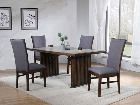 Sherwood Brown 5-Piece Rectangular Dining Room Set by Coaster at Eve Furniture