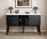 Shildon Black/White Server by Furniture of America at Eve Furniture