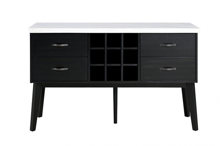 Shildon Black/White Server by Furniture of America at Eve Furniture