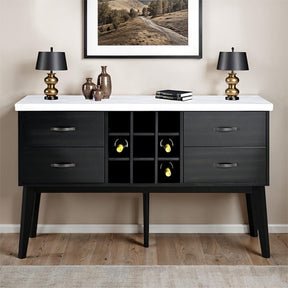 Shildon Black/White Server by Furniture of America at Eve Furniture