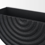 Shilo Matte Black Metal Hanging Wall Planter (Set of 2) by Mercana at Eve Furniture