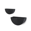 Shilo Matte Black Metal Hanging Wall Planter (Set of 2) by Mercana at Eve Furniture