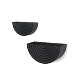 Shilo Matte Black Metal Hanging Wall Planter (Set of 2) by Mercana at Eve Furniture
