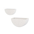 Shilo Matte White Metal Hanging Wall Planter (Set of 2) by Mercana at Eve Furniture