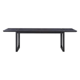 Shiloh Black Ash 102" Rectangular Dining Table by TOV Furniture at Eve Furniture