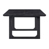 Shiloh Black Ash 102" Rectangular Dining Table by TOV Furniture at Eve Furniture