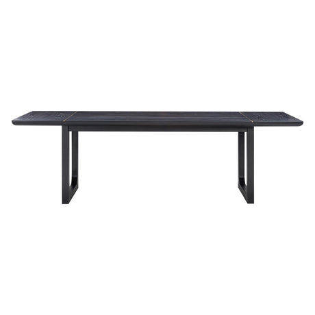 Shiloh Black Ash 102" Rectangular Dining Table by TOV Furniture at Eve Furniture