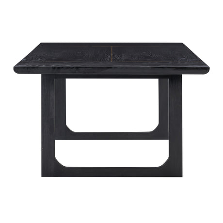 Shiloh Black Ash 102" Rectangular Dining Table by TOV Furniture at Eve Furniture