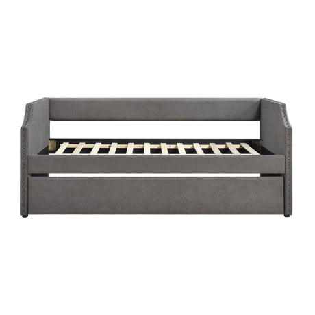 Shiloh Dark Gray Twin Daybed with Trundle by Homelegance at Eve Furniture