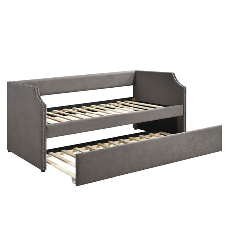 Shiloh Dark Gray Twin Daybed with Trundle by Homelegance at Eve Furniture