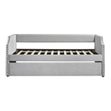 Shiloh Light Gray Twin Daybed with Trundle