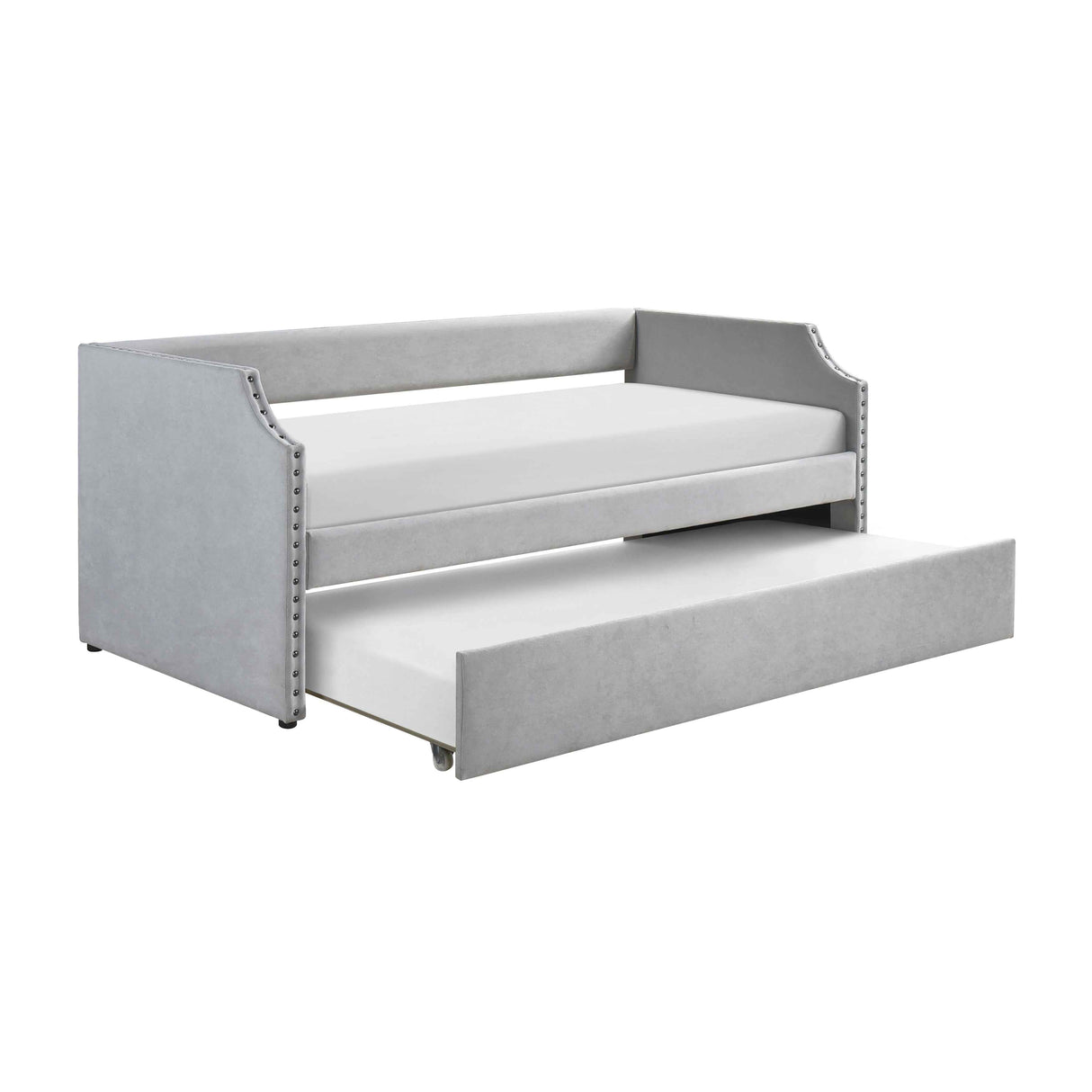 Shiloh Light Gray Twin Daybed with Trundle