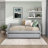 Shiloh Light Gray Twin Daybed with Trundle