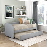 Shiloh Light Gray Twin Daybed with Trundle