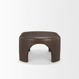 Shima Oval Dark Brown Wood w/ Arched Legs Coffee Table by Mercana at Eve Furniture