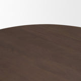 Shima Oval Dark Brown Wood w/ Arched Legs Coffee Table by Mercana at Eve Furniture