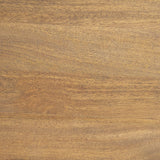 Shima Round Light Brown Wood W/Arched Legs Coffee Table by Mercana at Eve Furniture