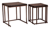 Shimai Bronze Nesting Tables (2-Piece) by Zuomod at Eve Furniture