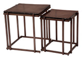 Shimai Bronze Nesting Tables (2-Piece) by Zuomod at Eve Furniture