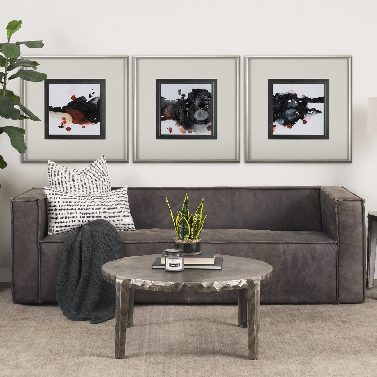 Shimmering Night I by Mercana Studio a Hand Embellished Textured Framed Art Print Matted under Glass by Mercana at Eve Furniture