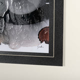 Shimmering Night II by Mercana Studio Hand Embellished Textured Framed Art Print Matted under Glass by Mercana at Eve Furniture