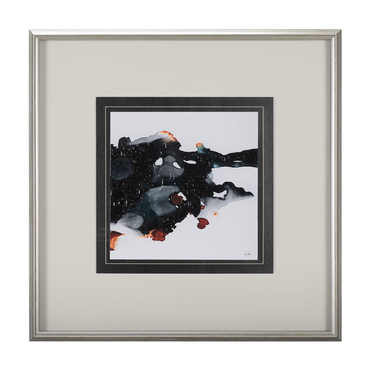 Shimmering Night III by Mercana Studio Hand Embellished Textured Framed Art Print Matted under Glass by Mercana at Eve Furniture