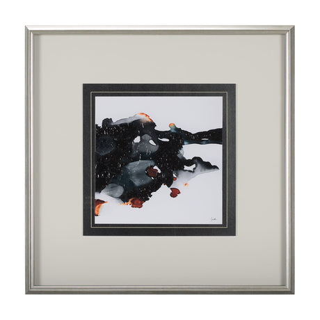 Shimmering Night III by Mercana Studio Hand Embellished Textured Framed Art Print Matted under Glass by Mercana at Eve Furniture