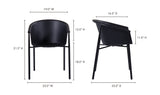 Shindig Outdoor Dining Chair Black by Moe's Home at Eve Furniture