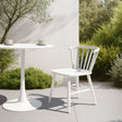Shio White Outdoor Dining Chair by Zuomod at Eve Furniture