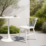 Shio White Outdoor Dining Chair by Zuomod at Eve Furniture