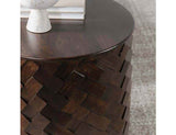 Shira Brown Round End Table by Classic Home at Eve Furniture