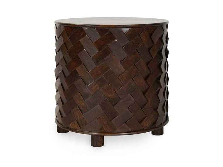 Shira Brown Round End Table by Classic Home at Eve Furniture