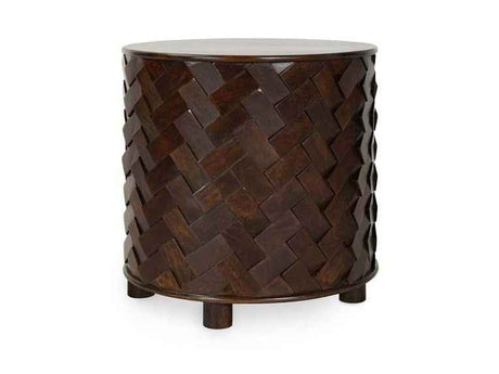 Shira Brown Round End Table by Classic Home at Eve Furniture