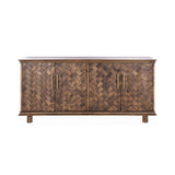 Shira Kona Brown 4 Door Buffet by Classic Home at Eve Furniture