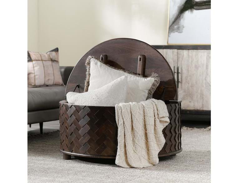 Shira Kona Brown Storage Coffee Table by Classic Home at Eve Furniture