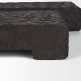 Shira Reclaimed Dark Brown Wooden Riser (Set of 2) by Mercana at Eve Furniture