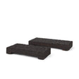 Shira Reclaimed Dark Brown Wooden Riser (Set of 2) by Mercana at Eve Furniture