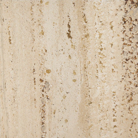 Shivon Light Brown Mango Wood W/ Travertine Dining Table by Mercana at Eve Furniture