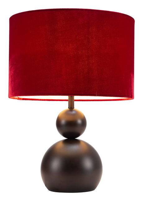 Shobu Red Table Lamp by Zuomod at Eve Furniture