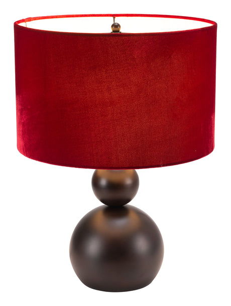 Shobu Red Table Lamp by Zuomod at Eve Furniture