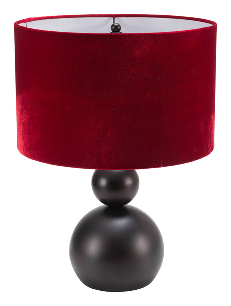 Shobu Red Table Lamp by Zuomod at Eve Furniture