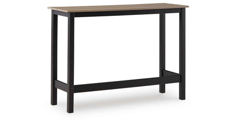 Shoreline Beach Black/Beige Outdoor Counter Table and 2 Barstools by Ashley at Eve Furniture