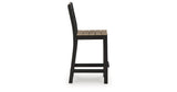 Shoreline Beach Black/Beige Outdoor Counter Table and 2 Barstools by Ashley at Eve Furniture