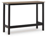 Shoreline Beach Black/Beige Outdoor Counter Table and 2 Barstools by Ashley at Eve Furniture